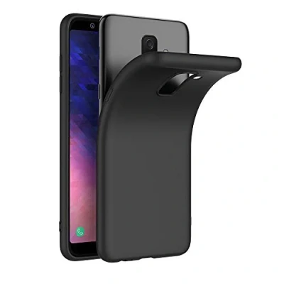 Abbildung von AICEK Samsung Galaxy A6 Plus 2018 Hülle, Schwarz Silikon Schutzhülle für Case TPU Bumper Handyhülle (6,0 Zoll)