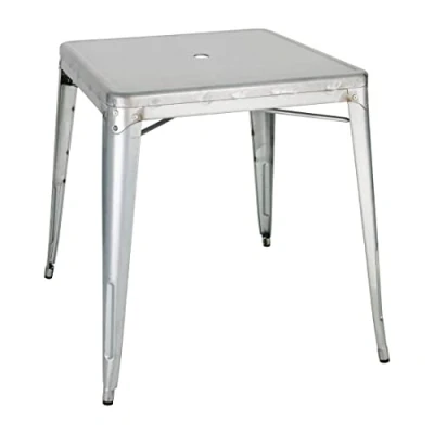 Abbildung von Bolero Bistro Tisch quadratisch aus verzinktem Stahl 668mm