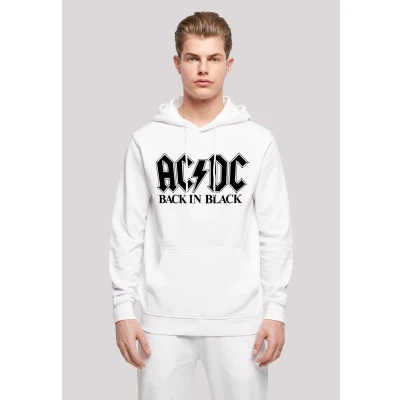 Abbildung von F4NT4STIC Kapuzenpullover &quot;ACDC Rock Band Back In Black Logo&quot;, Print