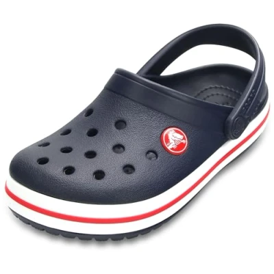 Abbildung von Crocs Unisex Kids Crocband Clog T, Navy/Red, 24/25 EU