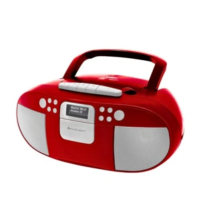Abbildung von Soundmaster SCD7800 tragbares Digitalradio Kassettenspieler CD Player DAB+ USB (DAB) (DAB+, UKW RDS, Hörbuchfunktion, Wecker Radio, CD/USB oder Signalton, Tragbar)