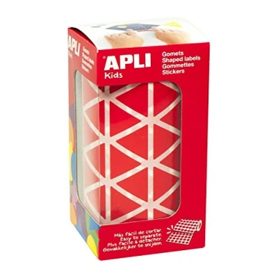 Abbildung von APLI 4869 Rolle Sticker dreieckig 20 mm, rot