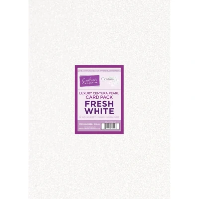 Abbildung von Crafter&#039;s Companion Luxury Centura Pearl Card Pack Fresh White A3