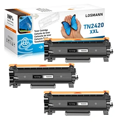 Abbildung von LOSMANN XXL Toner (6.000 Seiten) Kompatibel für Brother TN2420 TN2410 MFC L2710DW L2710DN L2750DW DCP L2530DW L2510D L2550DN HL L2350DW L2310D L2370DN (3 Schwarz)
