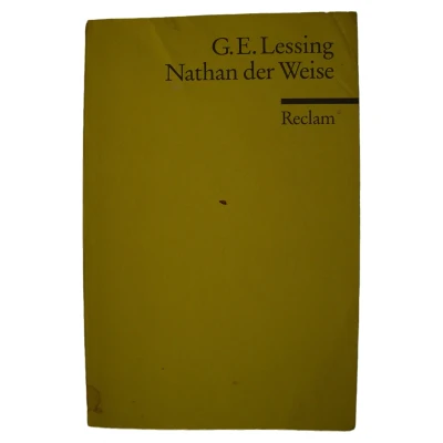 Abbildung von Nathan der Weise. Ein dramatisches Gedicht in fünf Aufzügen. Textausgabe mit Anmerkungen/Worterklärungen: Lessing, Gotthold Ephraim Deutsch Lektüre 3