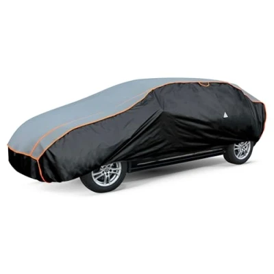Abbildung von WALSER Hagelschutz Abdeckplane Auto, Autogarage Abdeckung, Auto Basic, Hagelschutzplane, Abdeckung 100% Polyester, Vollgarage, PKW XXL anthrazit schwarz