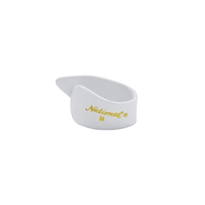 Abbildung von D&#039;Addario National Celluloid Thumb Picks, Medium White 12er Pack