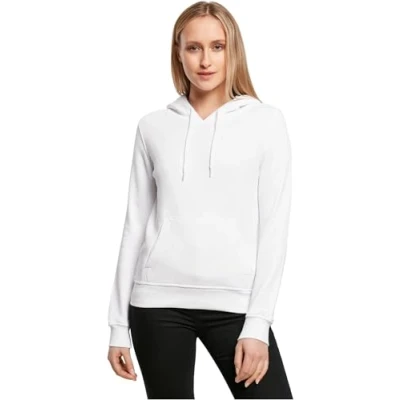 Abbildung von Build Your Brand Damen Ladies Organic Hoody Hooded Sweatshirt, Weiß, L