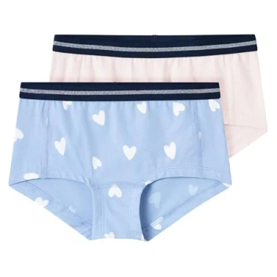 Abbildung von Name it Nkfhipster Serenity Heart 2 PACK Panties für Kinder, Größe: 122/128,