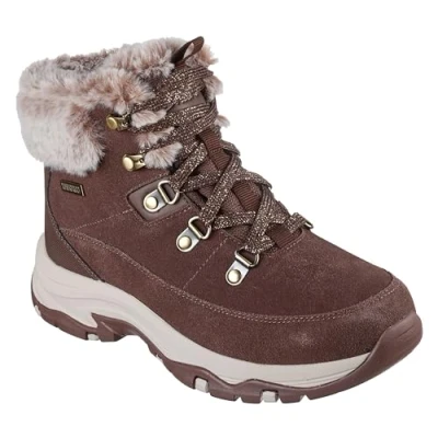 Abbildung von Skechers Damen Trego Snow Worries Wanderstiefel, Schokoladenbraun, 39 EU