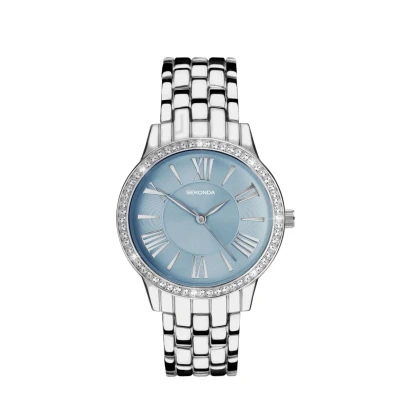 Abbildung von Sekonda Charlotte Analogue WITH Round CASE Uhr, Damen, Größe: One Size, Light blue