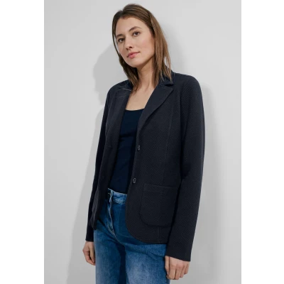 Abbildung von Cecil Struktur Strickjacke, Damen, Größe: XXL, Blau