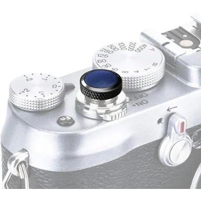Abbildung von PROfezzion Deluxe &amp; Robustes Metall Weichen Sharp Auslöseknopf für Fujifilm X T5 T4 T3 T2 etc. Kameras Schwarz mit PU Leder Oberfläche