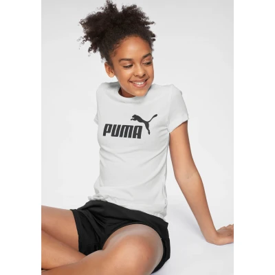 Abbildung von Puma LOGO Unisex Tshirt print für Kinder, Größe: 176, white