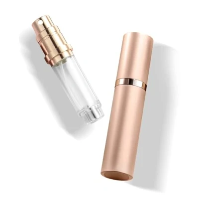 Abbildung von VVGAOGES Parfümzerstäuber Nachfüllbar,Parfum Zerstäuber für Unterwegs,Reiseflaschen zum Befüllen,Sprühflasche Klein Parfum,Parfümflaschen Leer Reise 5ml(Roségold)