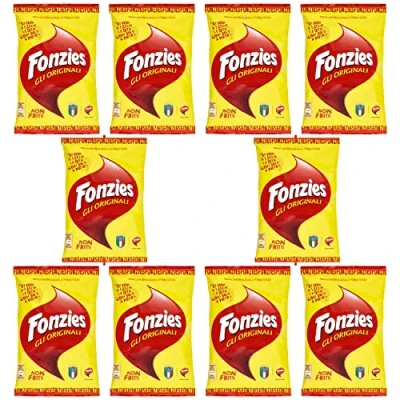 Abbildung von 20x Fonzies Maissnack Maischips mit Käse 40g chips mais aus italien