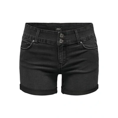Abbildung von ONLY Damen ONLCARMEN REG Wide WB DNM PIM Shorts, Black, S