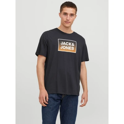 Abbildung von Jack &amp; Jones CREW NECK Tshirt print, Herren, Größe: Medium, Dark navy