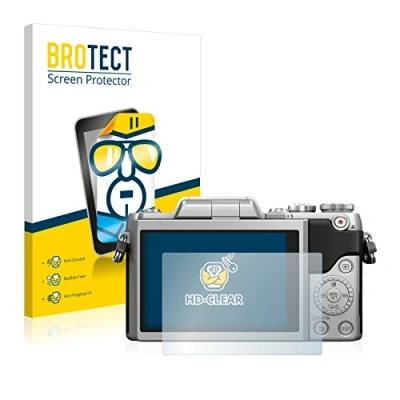 Abbildung von BROTECT (2 Stück Schutzfolie für Panasonic Lumix DMC GF7 Displayschutz Folie Ultra Klar