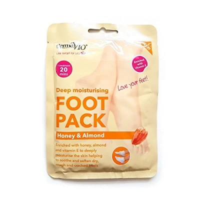 Abbildung von Derma V10 Deep Moisturizing Foot Pack Honey &amp; Mandel