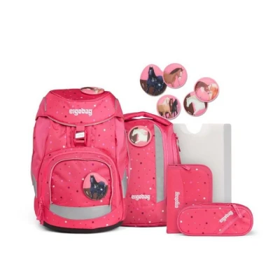 Abbildung von Ergobag Set 6 Teilig Schulranzen für Kinder, Größe: One Size, Urlaub auf dem reitbärhof