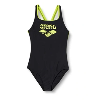 Abbildung von Arena Mädchen Badeanzug Sport Spray, Black Soft Green, 116, 003564