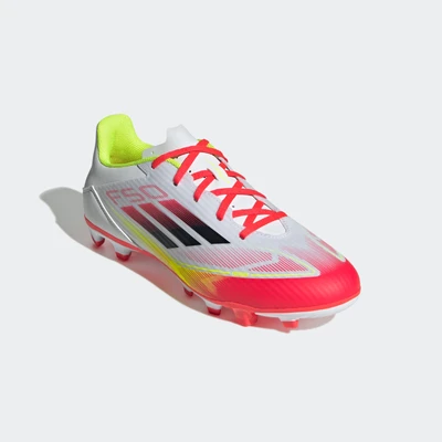 Abbildung von adidas Performance F50 CLUB FG/MG Fußballschuh Nocken, Herren, Größe: 40, Footwear white/core black/solar yellow Schuhe