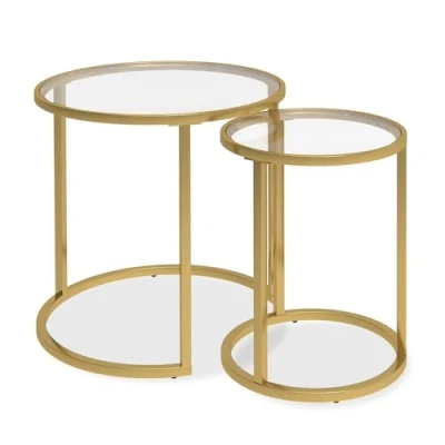 Abbildung von Vicco Beistelltisch Set Sevilla, Glas, 50 x 35 cm 2er