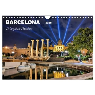 Abbildung von BARCELONA Metropole am Mittelmeer (Wandkalender 2025 DIN A4 quer), CALVENDO Monatskalender