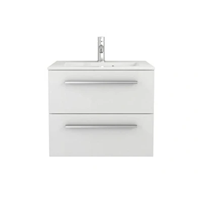 Abbildung von Sieper I Waschtischunterschrank 60 x 50 cm mit Waschtisch, Libato Badezimmermöbel, Badezimmerunterschrank Weiß