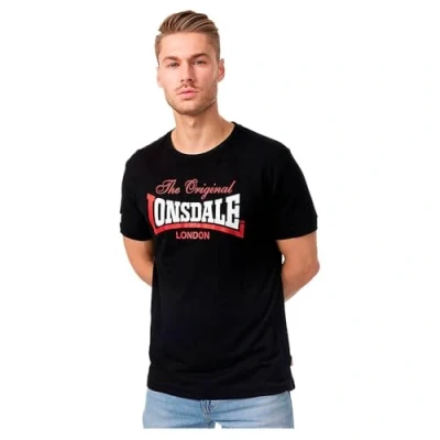 Abbildung von Lonsdale Herren T Shirt Normale Passform ALDINGHAM, Schwarz, 4XL