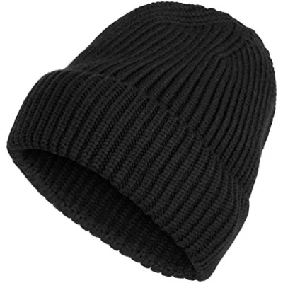 Abbildung von styleBREAKER Strickmütze (1 St) Feinstrick Beanie Mütze mit Krempe