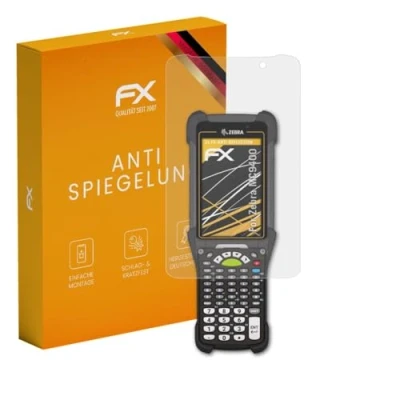 Abbildung von atFoliX Panzerfolie kompatibel mit Zebra MC9400 Schutzfolie, entspiegelnde und stoßdämpfende FX Folie (2X)