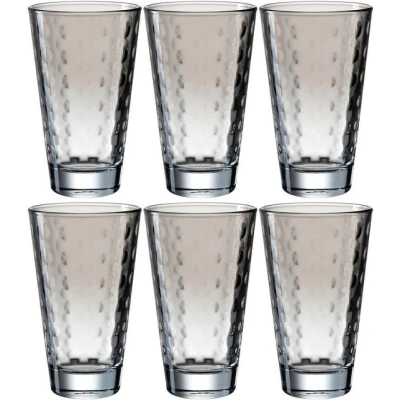 Abbildung von LEONARDO Longdrinkglas OPTIC, Glas, 300 ml, 6 teilig