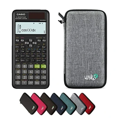 Abbildung von CALCUSO Sparpaket Hellgrau mit Taschenrechner Casio FX 991ES Plus 2 (Englisch)