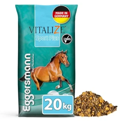 Abbildung von Eggersmann Mein Pferdefutter Vitalize Sport Plus 20 kg für Sportpferde Pferdemüsli schnelle Energie &amp; Nährstoffzufuhr Zur Unterstützung Einer leistungsfähigen Muskulatur