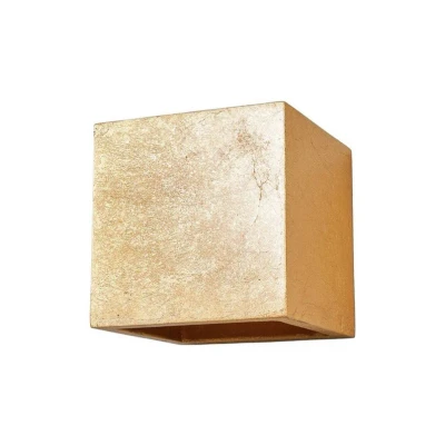 Abbildung von Lindby Wandleuchte Yade, dimmbar, Leuchtmittel nicht inklusive, Modern, Gips, Metall, gold, 1 flammig, G9, Wandstrahler