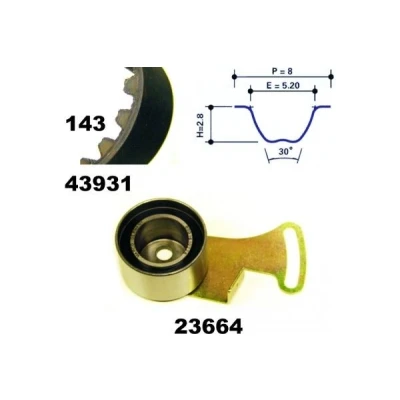 Abbildung von MAPCO 23938 Zahnriemensatz 143 MG: ZT T Kombi, MGF Cabrio, MG TF ROVER: 45 Hatchback, 25 Schrägheck, 200 Hatchback