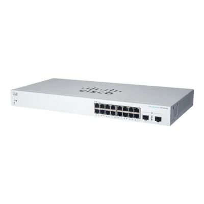Abbildung von Cisco Business CBS220 16P 2G Smart Switch 16 GE Ports PoE 2x1G SFP 3 Jahre eingeschränkte Hardwaregarantie (CBS220 EU)