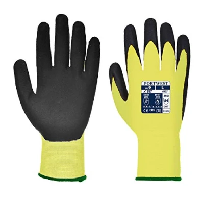 Abbildung von Portwest Vis Tex Cut Resistant Gloves PU, Color: Yellow, Size: XL, A625Y8RXL