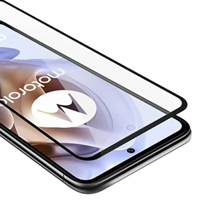 Abbildung von Cadorabo Panzerfolie für Motorola Moto G31 / G41 Schutzfolie, [Case Friendly] [Anti Kratzer] Fingerabdruck] Gehärtetem Glas Tempered Displayschutzfolie