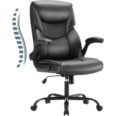 Abbildung von DUMOS Bürostuhl aus PU Leder Office Chair Ergonomisch gestaltet