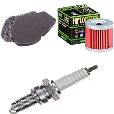 Abbildung von Luftfilter Ölfilter Zündkerze für UH 125 Burgman Baujahr 2002 2006 Servicekit Wartungskit