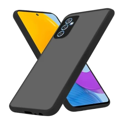 Abbildung von Cadorabo Hülle kompatibel mit Samsung Galaxy M52 5G Schutzhülle TPU Silikon Case Hybrid Matt Design Anti Rutsch Slim Kratzfest Weiche Gummi Rundumschutz für in Transparent