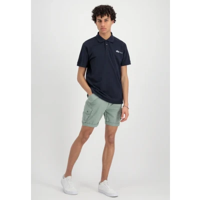 Abbildung von Alpha Industries Basic Polo SL Poloshirt für Herren Rep.Blue