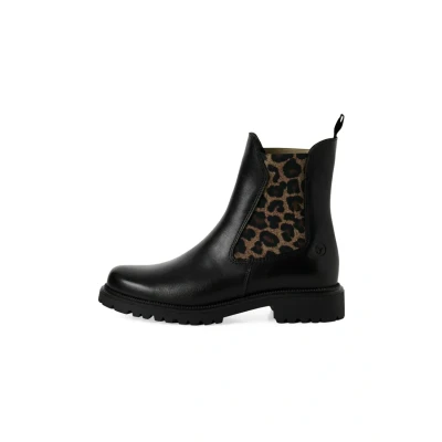 Abbildung von Tamaris Elegante Chelsea Ankle Boot, Damen, Größe: 42, Black leopard Schuhe