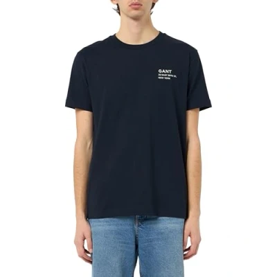 Abbildung von GANT Small Graphic Tshirt print, Herren, Größe: Small, Evening blue