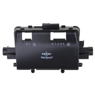 Abbildung von Whirlpool Indesit 481945299875 Schalterabdeckung Dunstabzugshaube C00373317 schalterleiste