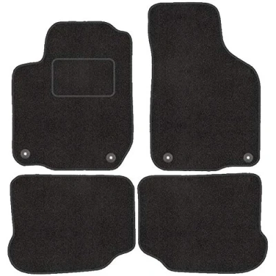 Abbildung von Fußmatten mit Clips 4er Set für VW Golf 4 IV 1997 2006 Velours Automatten