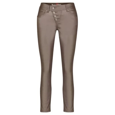 Abbildung von Buena Vista Malibu Coated Stoffhose, Damen, Größe: 30, Braun